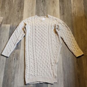 J.O.A.  Cable Knit Cream Sweater